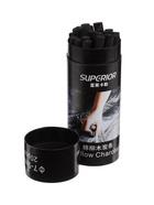 Уголь натуральный 20 штук, d=7-9 мм, в картонном тубусе, черный - Фото 3