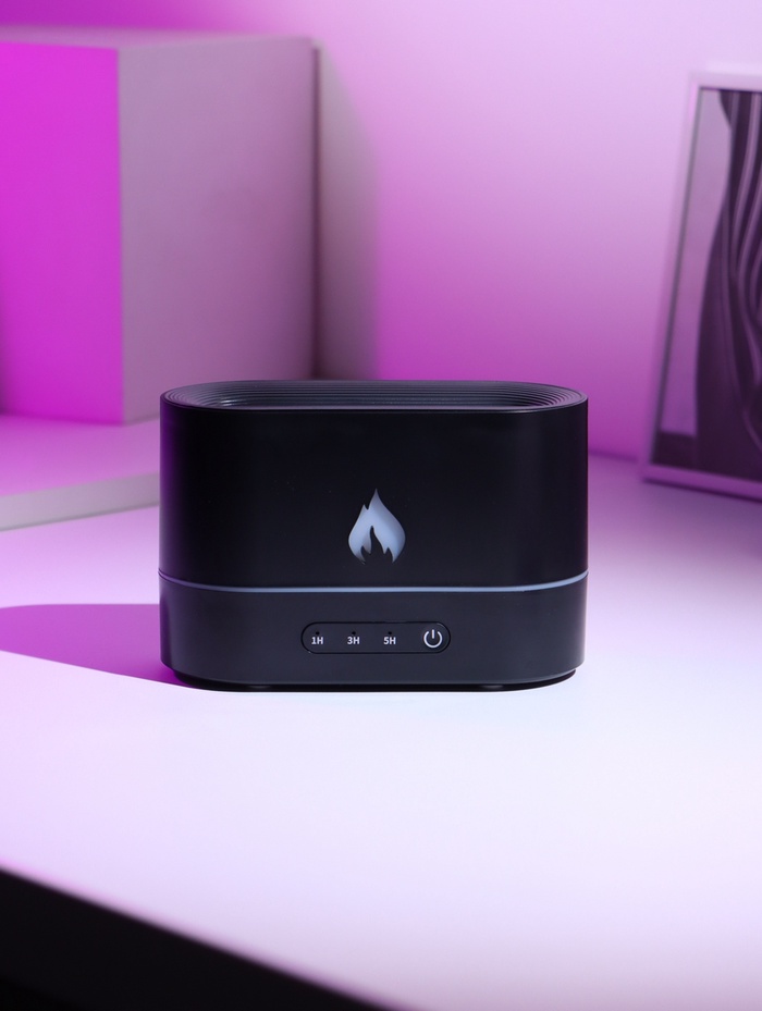 Увлажнитель воздуха LHU-15, ультразвуковой, 250 мл, эффект пламени, 4.5 Вт, 3 режима, подсветка, USB - фото 51886916