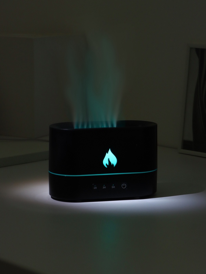 Увлажнитель воздуха LHU-15, ультразвуковой, 250 мл, эффект пламени, 4.5 Вт, 3 режима, подсветка, USB - фото 51886914