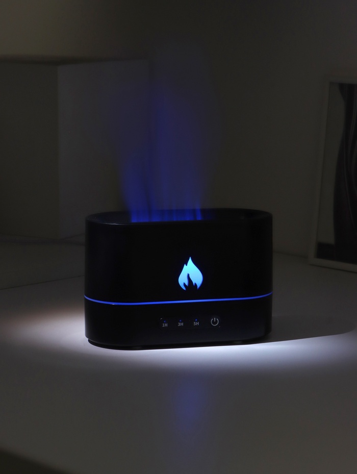 Увлажнитель воздуха LHU-15, ультразвуковой, 250 мл, эффект пламени, 4.5 Вт, 3 режима, подсветка, USB - фото 51886915