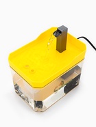 Фонтан для кошек и собак 1,5 л, 16,5 х 11,5 х 12 см, евророзетка, жёлтый 10923434