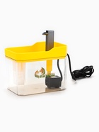 Фонтан для кошек и собак 1,5 л, 16,5 х 11,5 х 12 см, евророзетка, жёлтый 10923434