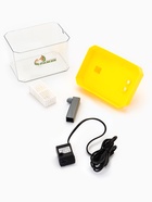 Фонтан для кошек и собак 1,5 л, 16,5 х 11,5 х 12 см, евророзетка, жёлтый 10923434