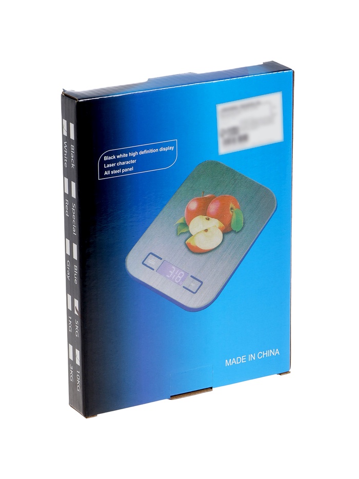 Весы кухонные LVE-028, электронные, до 5 кг, от батареек ААА×2, металл - фото 51870575