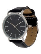 Часы мужские наручные кварцевые "Классик" чёрные - фото 63233477