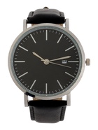 Часы мужские наручные кварцевые "Классик" чёрные - фото 63233478