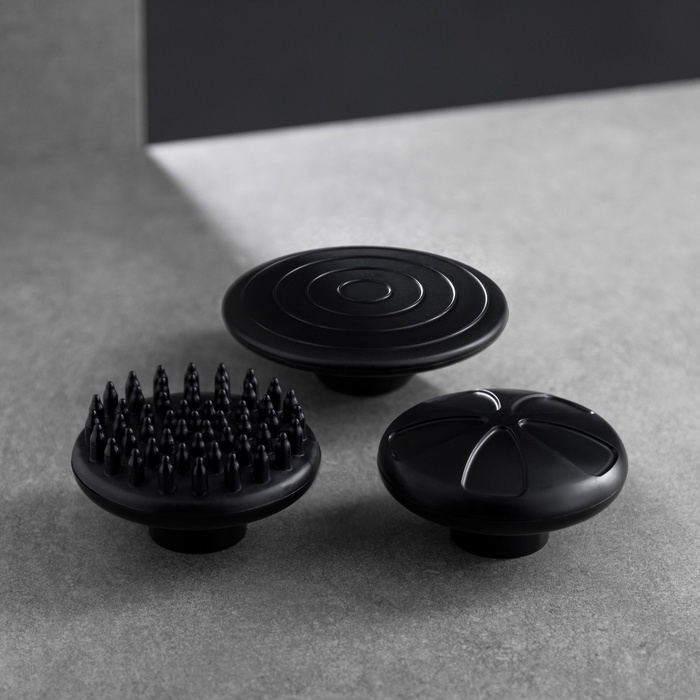 Массажёр для тела LEM-11, перкуссионный, 9 насадок, 9 режимов, чёрный - фото 51881438