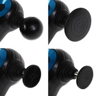 Массажёр для тела LEM-11, перкуссионный, 9 насадок, 9 режимов, чёрный  (артикул 10936836)  большой выбор товаров оптом и в розницу по низким ценам с доставкой