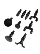 Массажёр для тела LEM-11, перкуссионный, 9 насадок, 9 режимов, чёрный  (артикул 10936836)  большой выбор товаров оптом и в розницу по низким ценам с доставкой