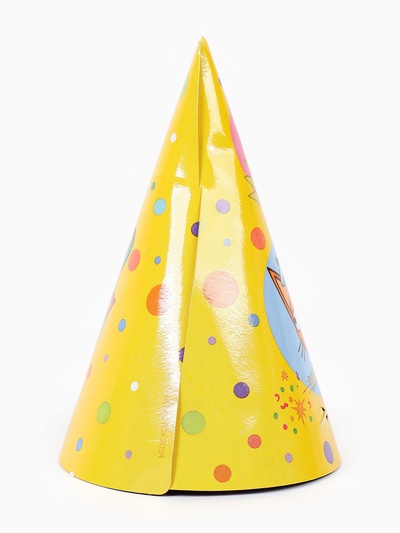 Колпак бумажный «Яркий праздник», Три Кота, 6 шт