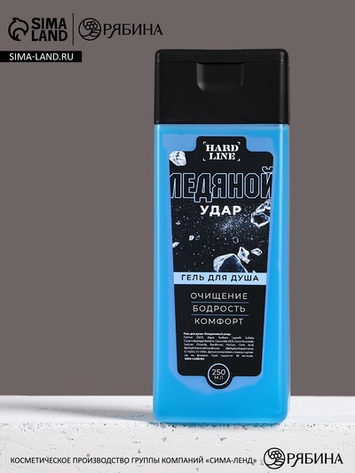 Гель для душа мужской «Ледяной удар», 250 мл