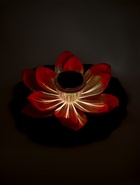 Садовый светильник для водоемов 28 х 28 х 9 см на солнечной бат-е "Лотос" красный N008 10933413