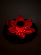 Садовый светильник для водоемов 28 х 28 х 9 см на солнечной бат-е "Лотос" красный N008 10933413