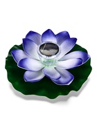 Садовый светильник для водоемов 28 х 28 х 9 см на солнечной бат-е "Лотос" фиол-ый N010 10933415