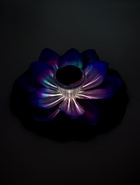 Садовый светильник для водоемов 28 х 28 х 9 см на солнечной бат-е "Лотос" фиол-ый N010 10933415