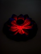 Садовый светильник для водоемов 28 х 28 х 9 см на солнечной бат-е "Лотос" фиол-ый N010 10933415