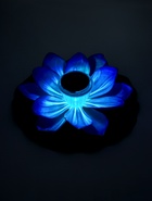 Садовый светильник для водоемов 28 х 28 х 9 см на солнечной бат-е "Лотос" фиол-ый N010 10933415