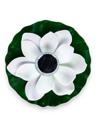 Садовый светильник для водоемов 28 х 28 х 9  см на солнечной бат-е "Лотос" бел N011 10933416