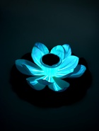 Садовый светильник для водоемов 28 х 28 х 9  см на солнечной бат-е "Лотос" бел N011 10933416