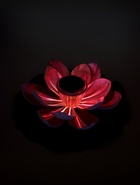 Садовый светильник для водоемов 28 х 28 х 9  см на солнечной бат-е "Лотос" бел N011 10933416