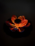 Садовый светильник для водоемов 28 х 28 х 9  см на солнечной бат-е "Лотос" бел N011 10933416