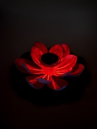 Садовый светильник для водоемов 28 х 28 х 9  см на солнечной бат-е "Лотос" бел N011 10933416