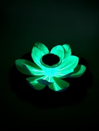 Садовый светильник для водоемов 28 х 28 х 9  см на солнечной бат-е "Лотос" бел N011 10933416