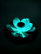 Садовый светильник для водоемов 28 х 28 х 9  см на солнечной бат-е "Лотос" бел N011 10933416