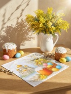 Салфетка пасхальная на стол «Пасхальное настроение» 65×65 см - Фото 1