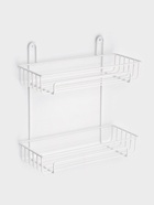 Полка для ванной прямоугольная, 2-х ярусная, 29*12,5*30 см, цвет белый 10954123