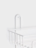 Полка для ванной прямоугольная, 2-х ярусная, 29×12.5×30 см, белая - Фото 2