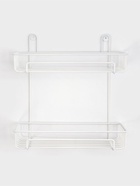 Полка для ванной прямоугольная, 2-х ярусная, 29×12.5×30 см, белая - Фото 3