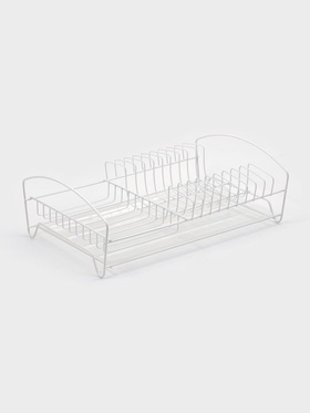 Сушилка для тарелок и кружек с поддоном 39*25*12 см, цвет белый