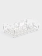 Сушилка для тарелок и кружек с поддоном, 39×25×12 см, белая - Фото 3