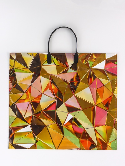 Пакет «Голден», полиэтиленовый с пластиковой ручкой, 38×34 + 3 см, 90 мкм