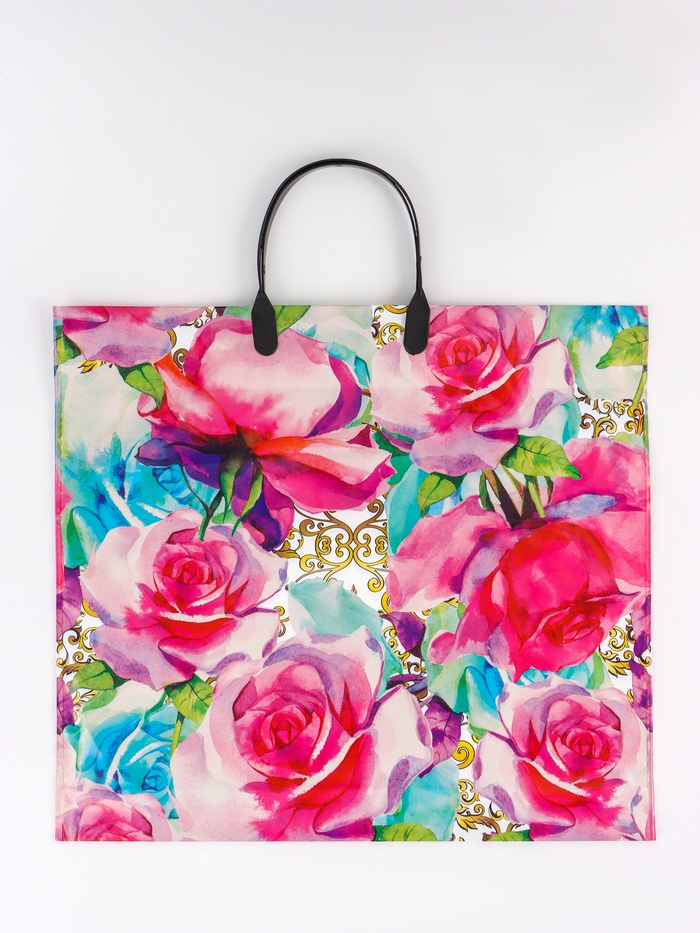 Пакет «Матисс», полиэтиленовый с пластиковой ручкой, 38×34 + 3 см, 90 мкм - Фото 1