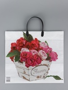 Пакет «Пинк», полиэтиленовый с пластиковой ручкой, 38?34 + 3 см, 90 мкм (комплект 10 шт) - фото 63634647