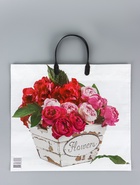 Пакет «Пинк», полиэтиленовый с пластиковой ручкой, 38×34 + 3 см, 90 мкм - Фото 2