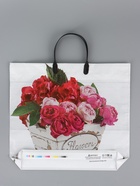 Пакет «Пинк», полиэтиленовый с пластиковой ручкой, 38?34 + 3 см, 90 мкм (комплект 10 шт) - фото 63634648