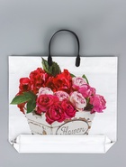 Пакет «Пинк», полиэтиленовый с пластиковой ручкой, 38×34 + 3 см, 90 мкм - Фото 3