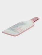 УЦЕНКА Блюдо сервировочное бутылка Доляна «С новым Годом», 34.5×11.5×1.5 см, стекло, белое, красное - Фото 4