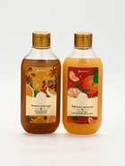 Подарочный набор новогодний в корзине, гель для душа, пена для ванны, мочалка и полотенце, URAL LAB 10952762