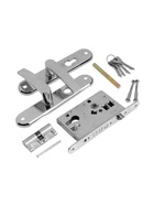 Замок врезной LOCKLAND Rd=005, с ручкой, B/S 55 мм, 4 ключа, цвет хром - фото 23281883