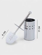 Ёршик для унитаза «Квадраты», нержавеющая сталь - фото 23281913