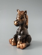 УЦЕНКА Копилка "Радостный конь" 20 см, бронза - Фото 10