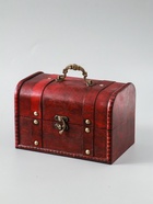 УЦЕНКА Набор шкатулок для украшений дерево «Сундук. Винтаж», 3 шт.: 10.5×7.5×7.5 см; 17×9.5×10 см; 19.5×13×13 см 382 - Фото 11