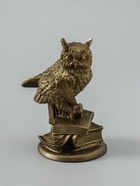 УЦЕНКА Фигурка «Филин на книгах», под состаренное золото, 11×7×7 см 10971028