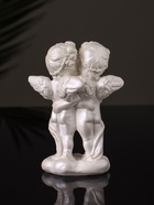 УЦЕНКА Статуэтка "Ангелы шепчутся" 9х8х4 см, перламутр - фото 14999160