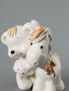 УЦЕНКА Фигура гипс «Мишка с лошадкой» 9×7×6 см, перламутр - Фото 7