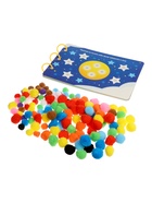 Развивающая книга с бомбошками, 133 липучки - фото 809381058